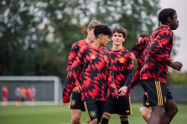 Ruben Amorim Manchester United squad during match preparation